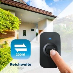 Komfort EAXUS 3-teiliges Türklingel Set Mit 2 Receivern Schwarz -Smart Home Verkäufe 1448eaac 09cd 4317 ab79 a850cba2048d 600x600
