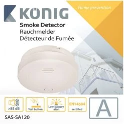 Sicherheit König SAS-SA120 Rauchmelder -Smart Home Verkäufe 52616c13 53fb 4923 a322 0ad506a022a9 600x600
