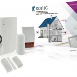 Sicherheit König SAS-CLALARM10 Video-Überwachungsanlge Weiss / Anthrazit