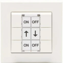 Komfort HomeMatic Wandtaster 6-Fach Weiß