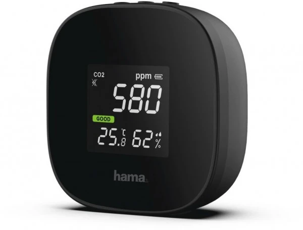 Komfort Hama Luftqualitätsmessgerät Safe Schwarz 4 Komfort Hama Luftqualitätsmessgerät Safe Schwarz – Bild 2